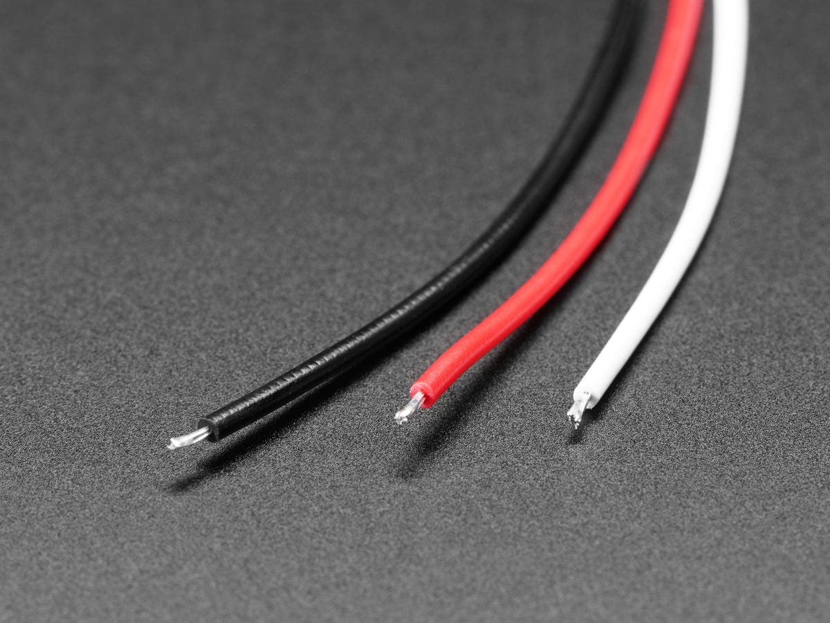 JST PH 3-Pin Socket to Color Coded Cable - 200mm - Image 2