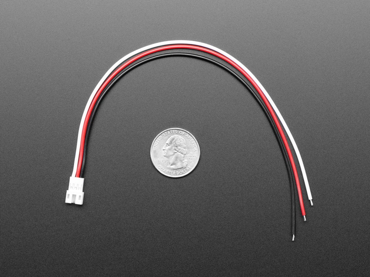 JST PH 3-Pin Socket to Color Coded Cable - 200mm - Image 4
