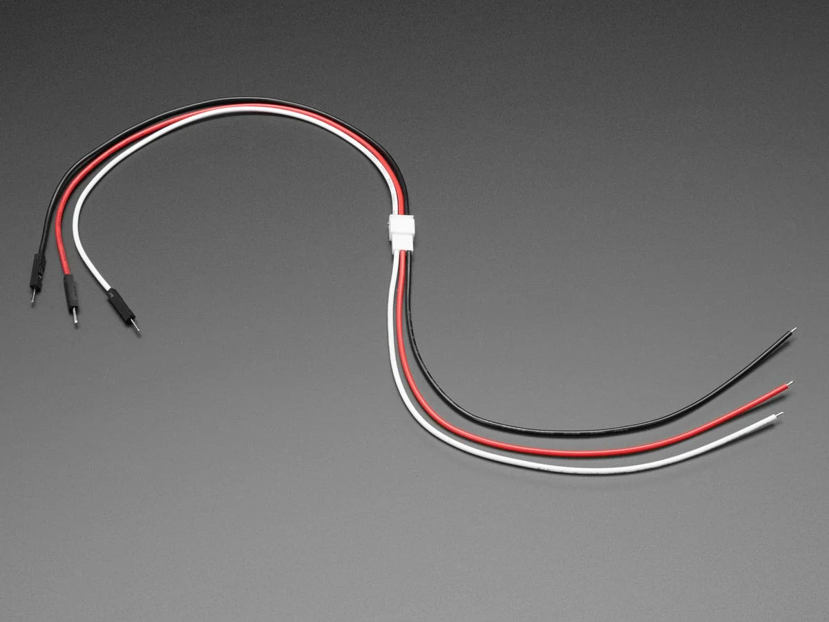 JST PH 3-Pin Socket to Color Coded Cable - 200mm - Image 5