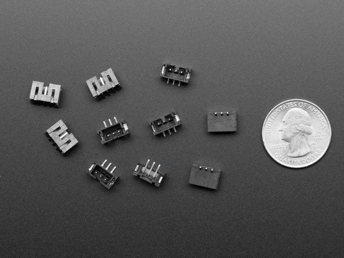 JST PH 3-pin Vertical Connector (10-pack) (STEMMA) [Discontinued] - Image 3