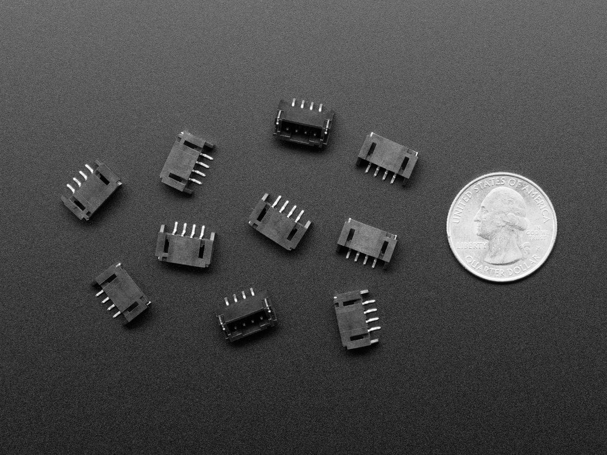 JST PH 4-pin Horizontal Connector (10-pack) (STEMMA) - Image 3