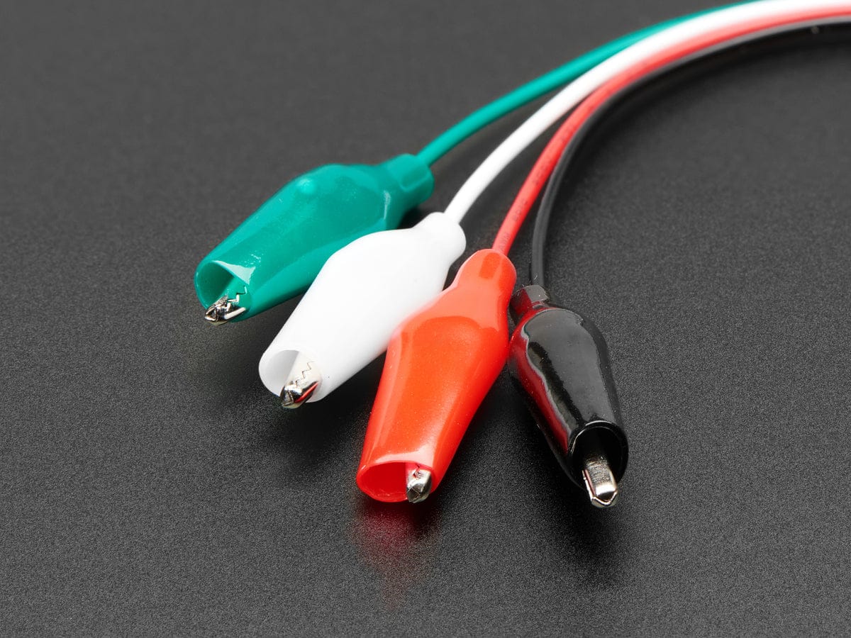 JST PH 4-pin Plug to Color Coded Alligator Clips Cable - Image 2