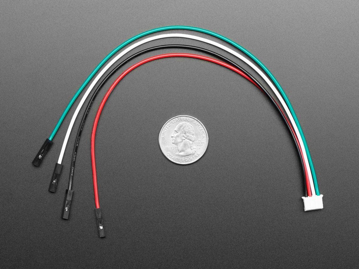 JST PH 4-Pin to Female Socket Cable - I2C STEMMA Cable - 200mm - Image 4