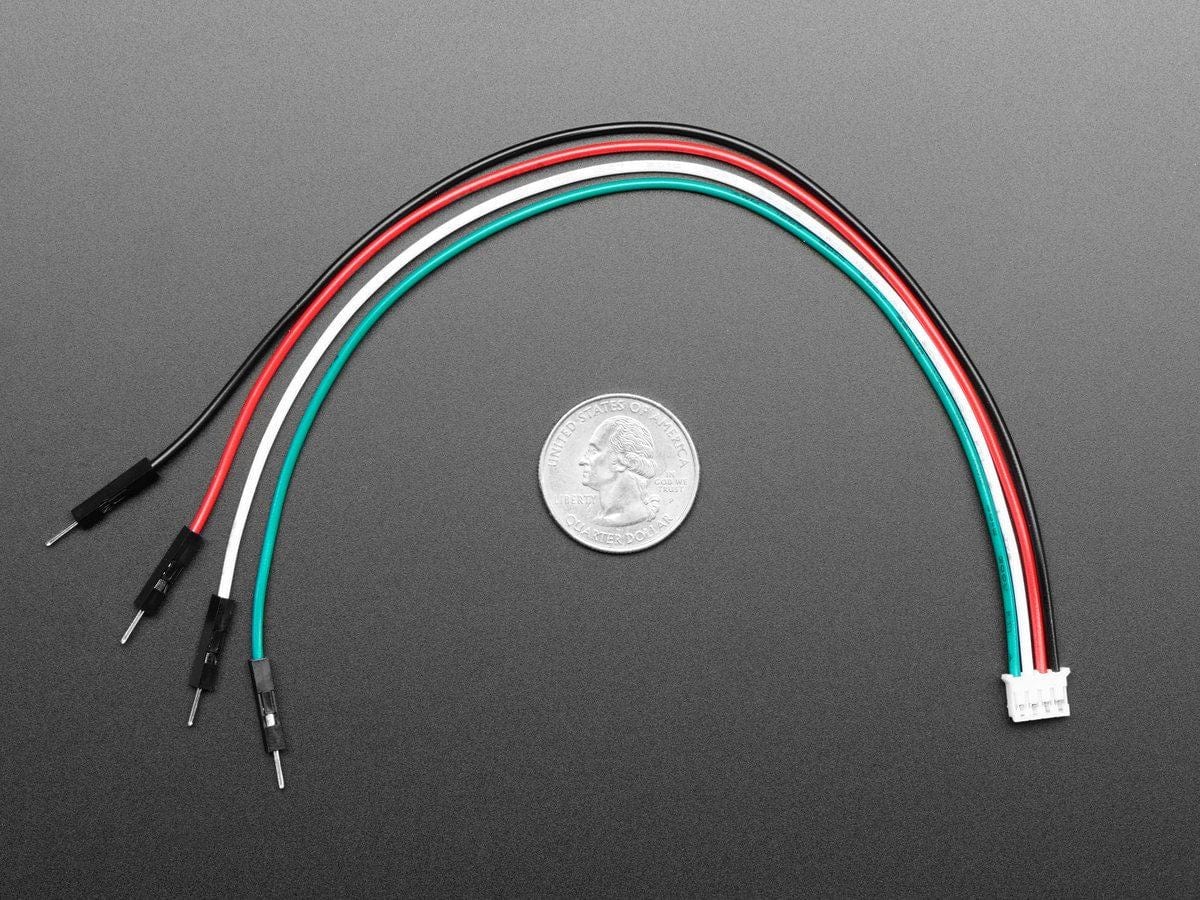 JST PH 4-Pin to Male Header Cable - I2C STEMMA Cable - 200mm - Image 4