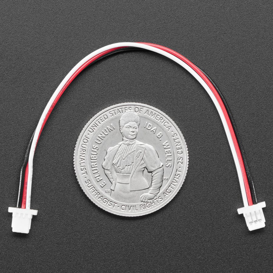 JST SH Compatible 1mm Pitch 3-pin Plug-Plug Cable - 100mm long - Image 3