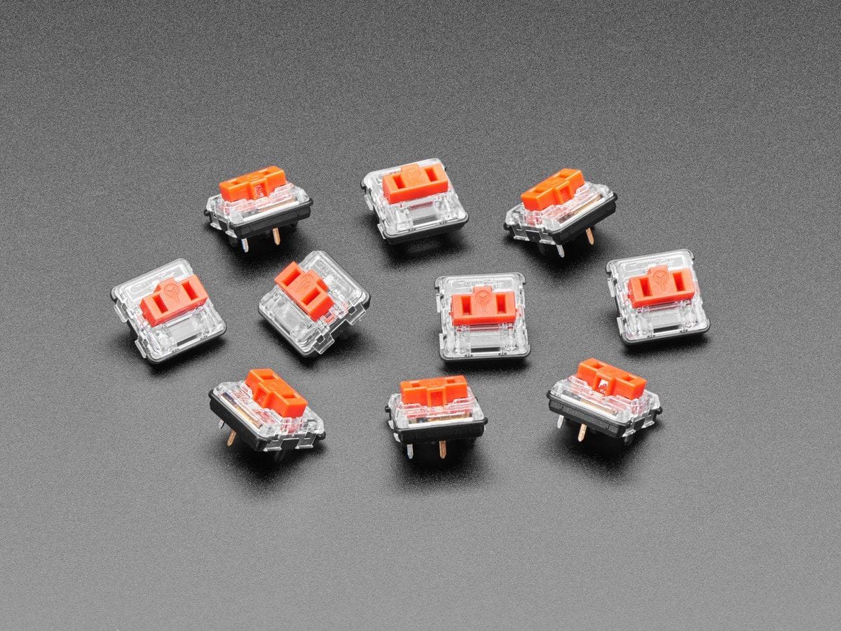 Kailh CHOC Low Profile Red Linear Key Switches - 10-pack
