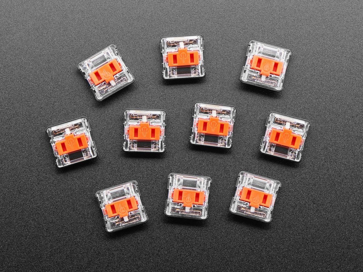 Kailh CHOC Low Profile Red Linear Key Switches - 10-pack - Image 3