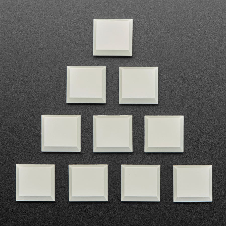 Kailh CHOC Slim Key Caps - Milky White - 10 pack - Image 4