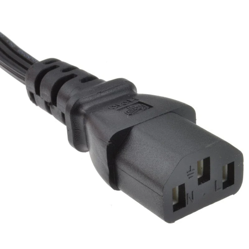 "Kettle" Type Power Cable 2m - IEC C13 (US) - Image 3