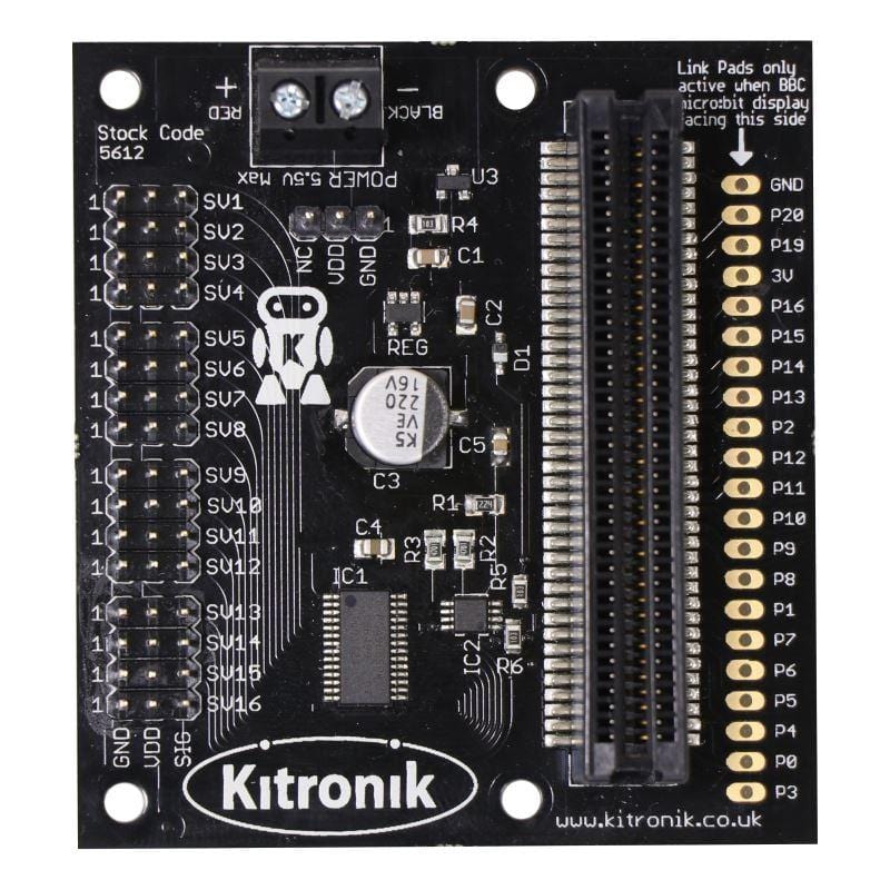 Kitronik 16 Servo Driver Board for the BBC micro:bit [Discontinued] - Image 2