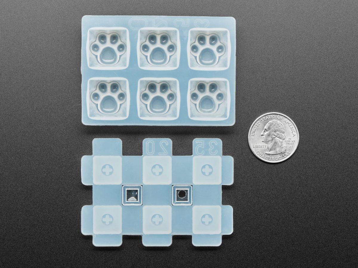 Kitty Paw Silicone Keycap Molds - MX Compatible Switches - Image 4