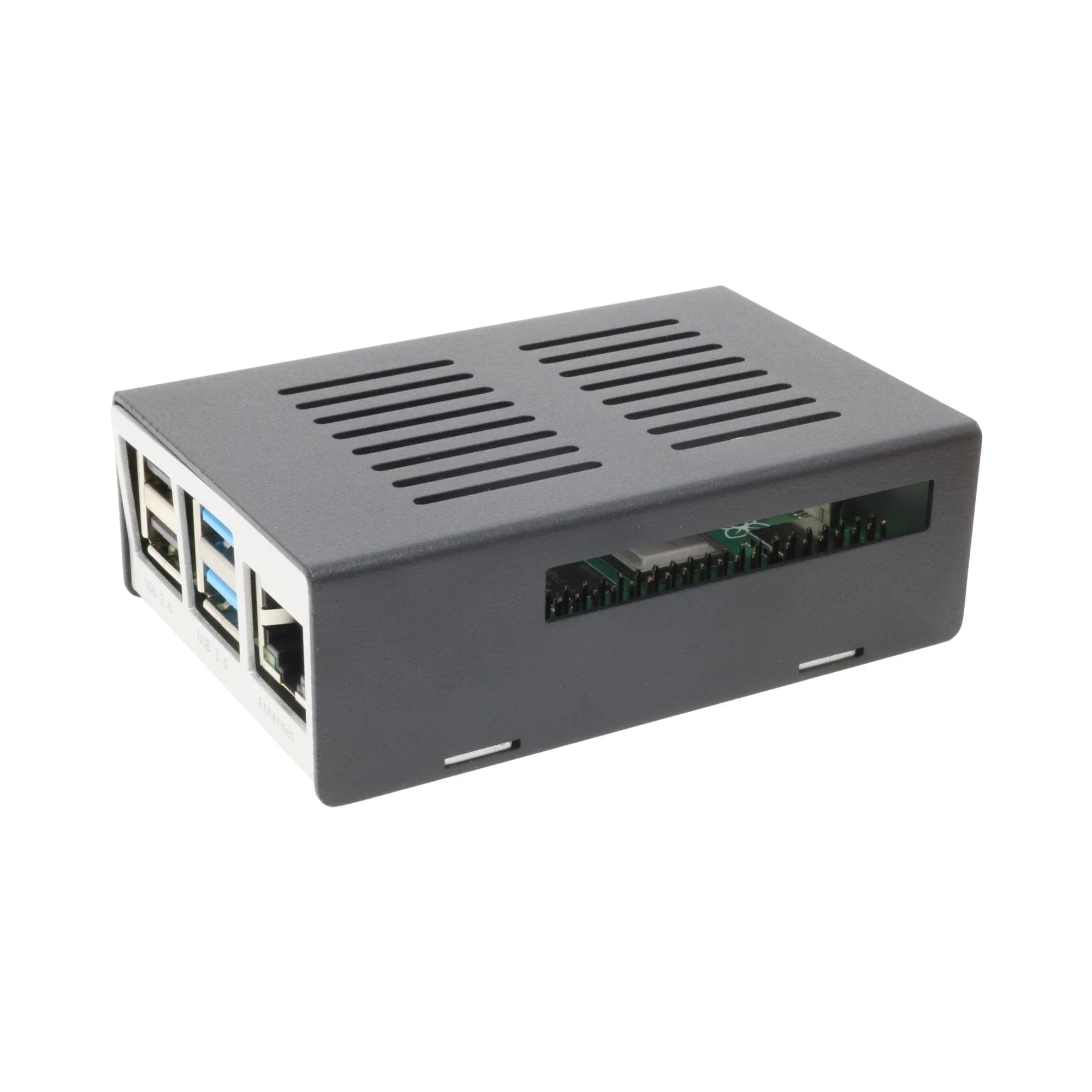 KKSB Raspberry Pi 4 Case - Black/Silver [Discontinued] - Image 2