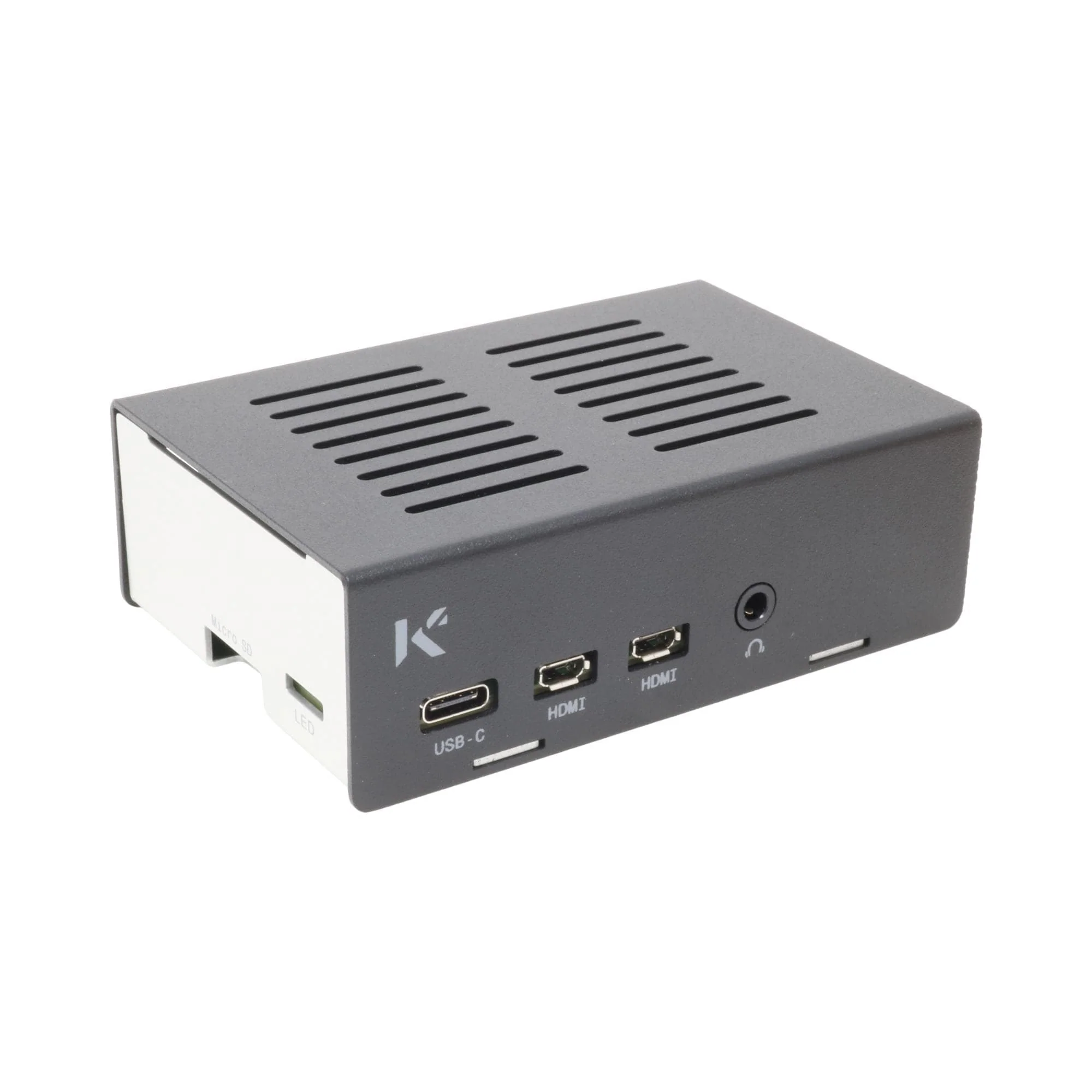 KKSB Raspberry Pi 4 Case - Black/Silver [Discontinued] - Image 3