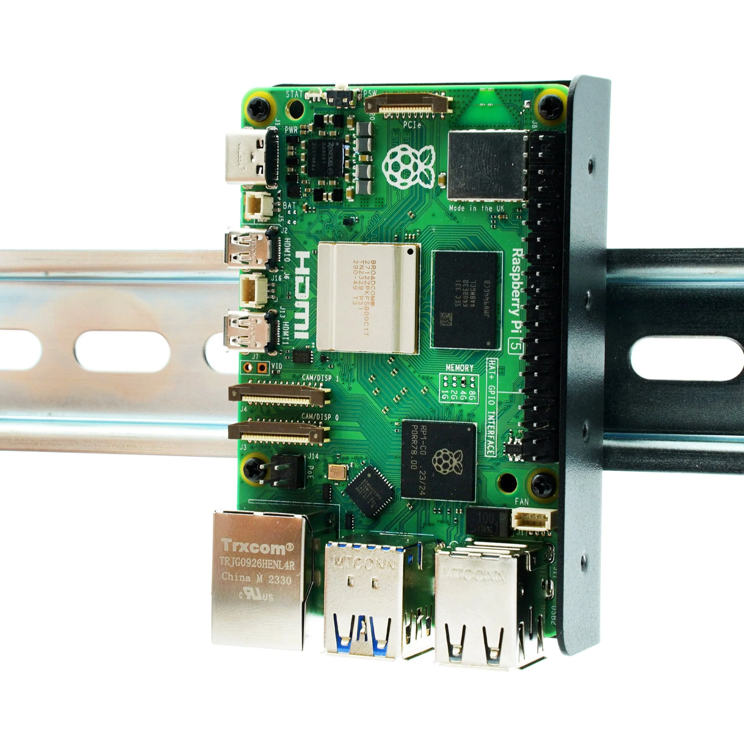 KKSB Raspberry Pi DIN Rail Clip Bracket - Image 2
