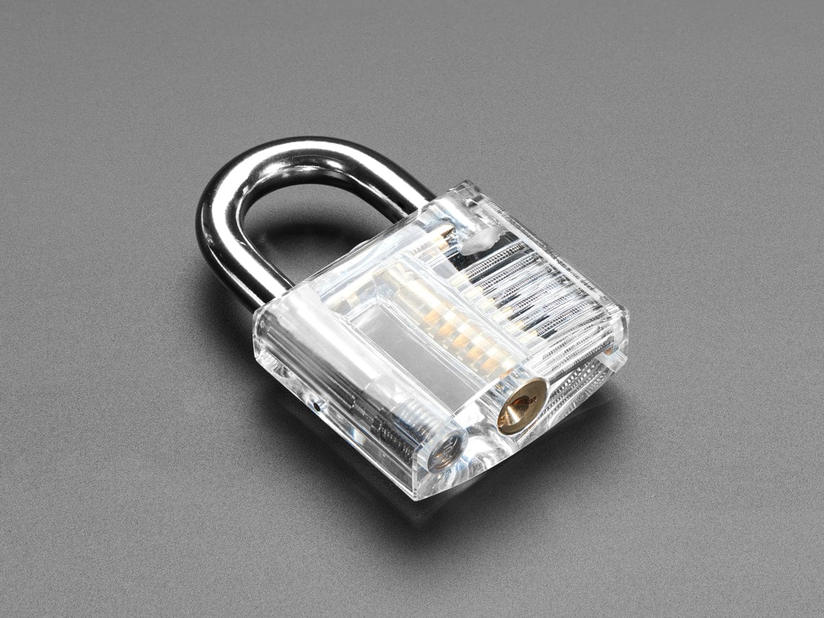 Large Clear Practice Padlock - Image 2