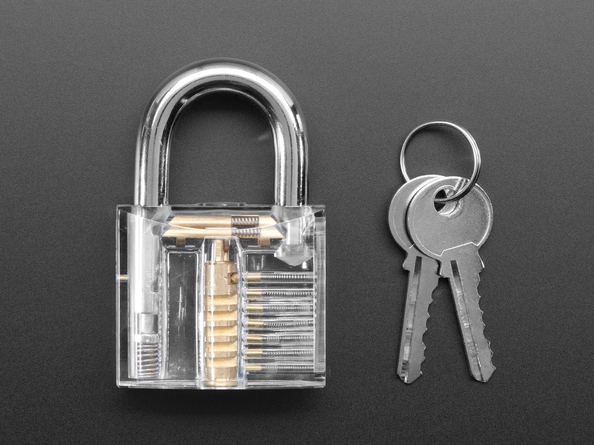 Large Clear Practice Padlock - Image 5