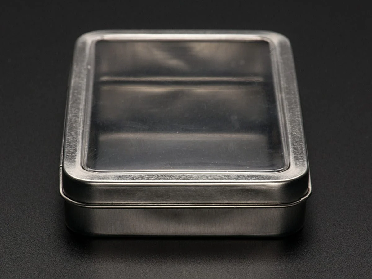 Large Tin With Clear Top Window - Image 4