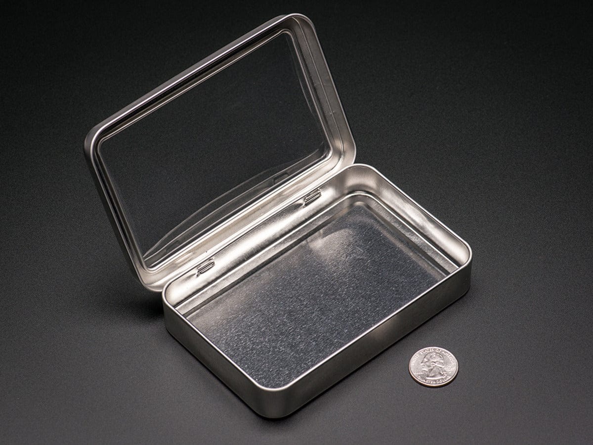 Large Tin With Clear Top Window - Image 8