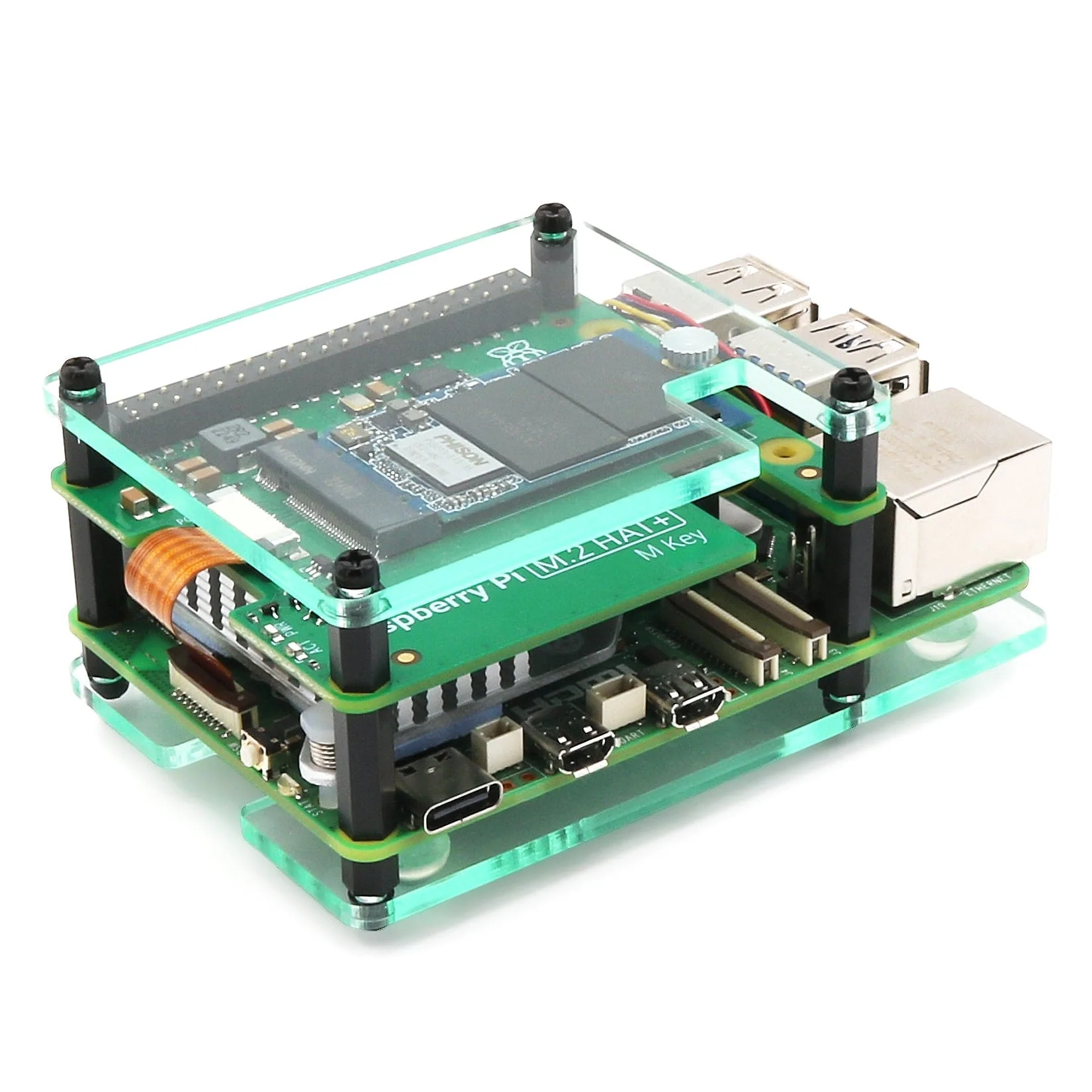 Layer Case for Raspberry Pi M.2 HAT+ & Active Cooler - Image 2