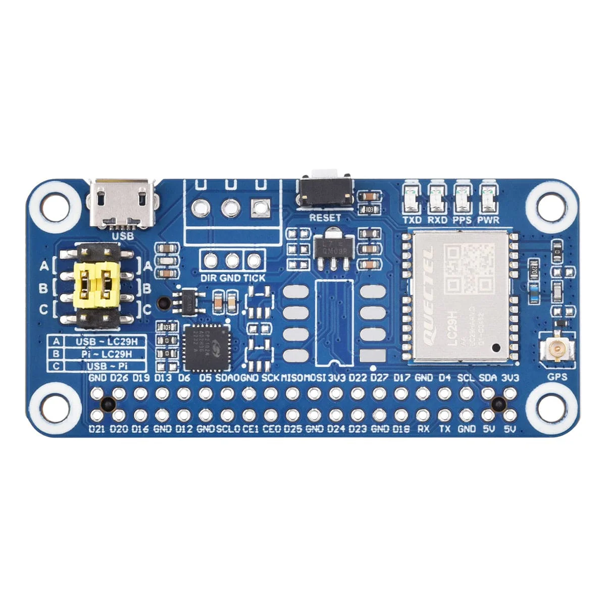 LC29H(AA) GPS HAT for Raspberry Pi - Image 3