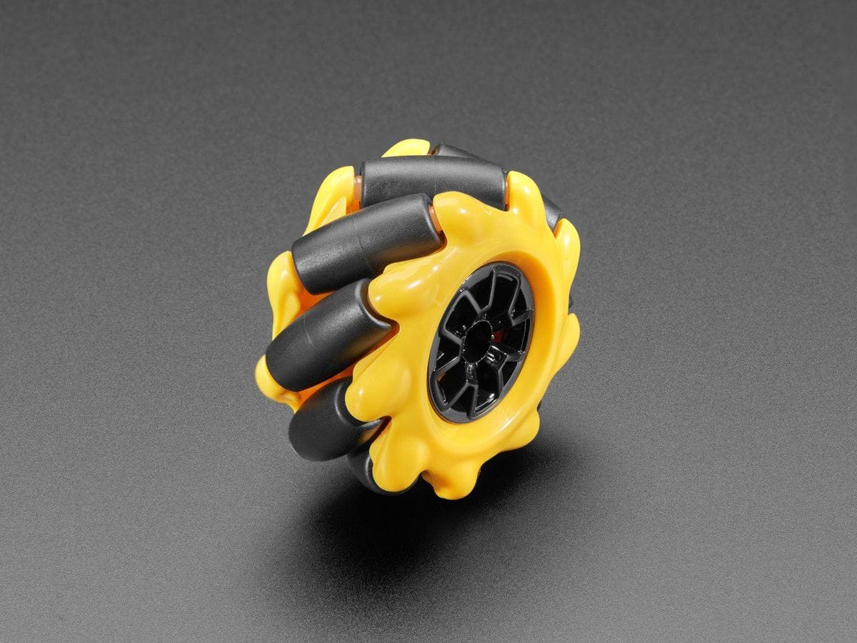 Left & Right Mecanum Wheel Pair - 48mm Diameter (TT Motor or Cross Axle (2-pack)) - Image 2