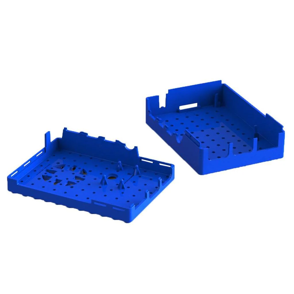 Pi-Blox Case for Raspberry Pi 4 - Blue [Discontinued] - Image 2