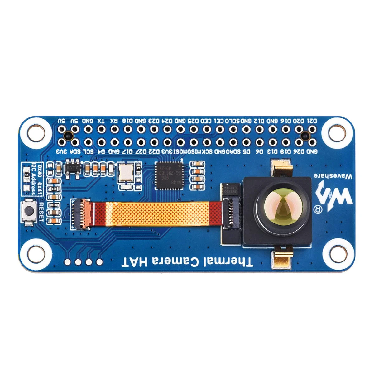 Long-wave IR Thermal Imaging Camera HAT for Raspberry Pi (45° FOV) - Image 3