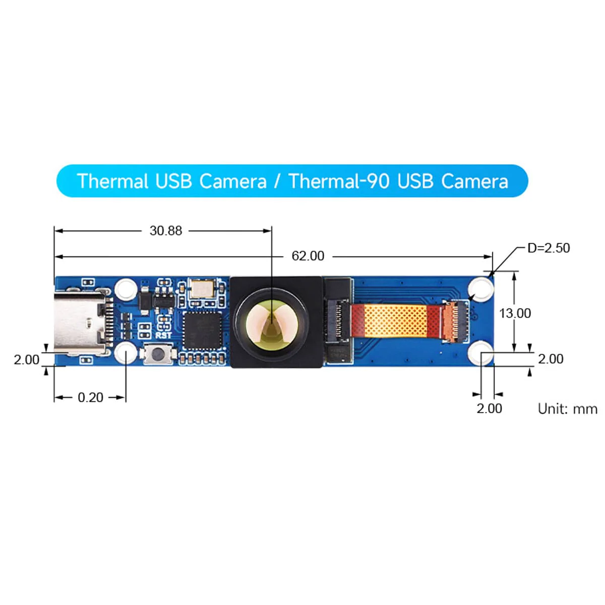 Long-wave IR Thermal Imaging Camera USB-C Module for Raspberry Pi [Discontinued] - Image 6