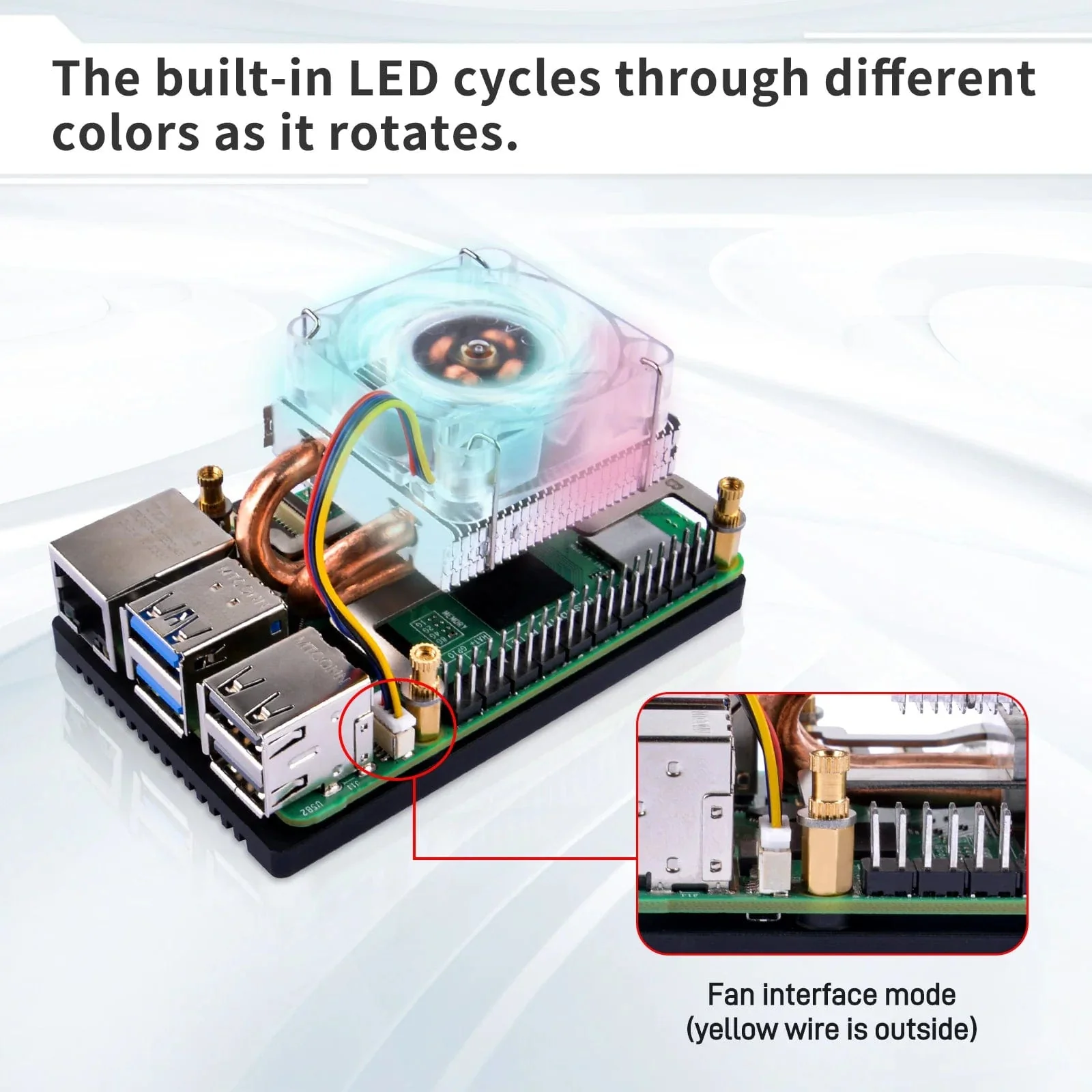 Low-Profile ICE Tower CPU Cooler for Raspberry Pi 5 - Image 3