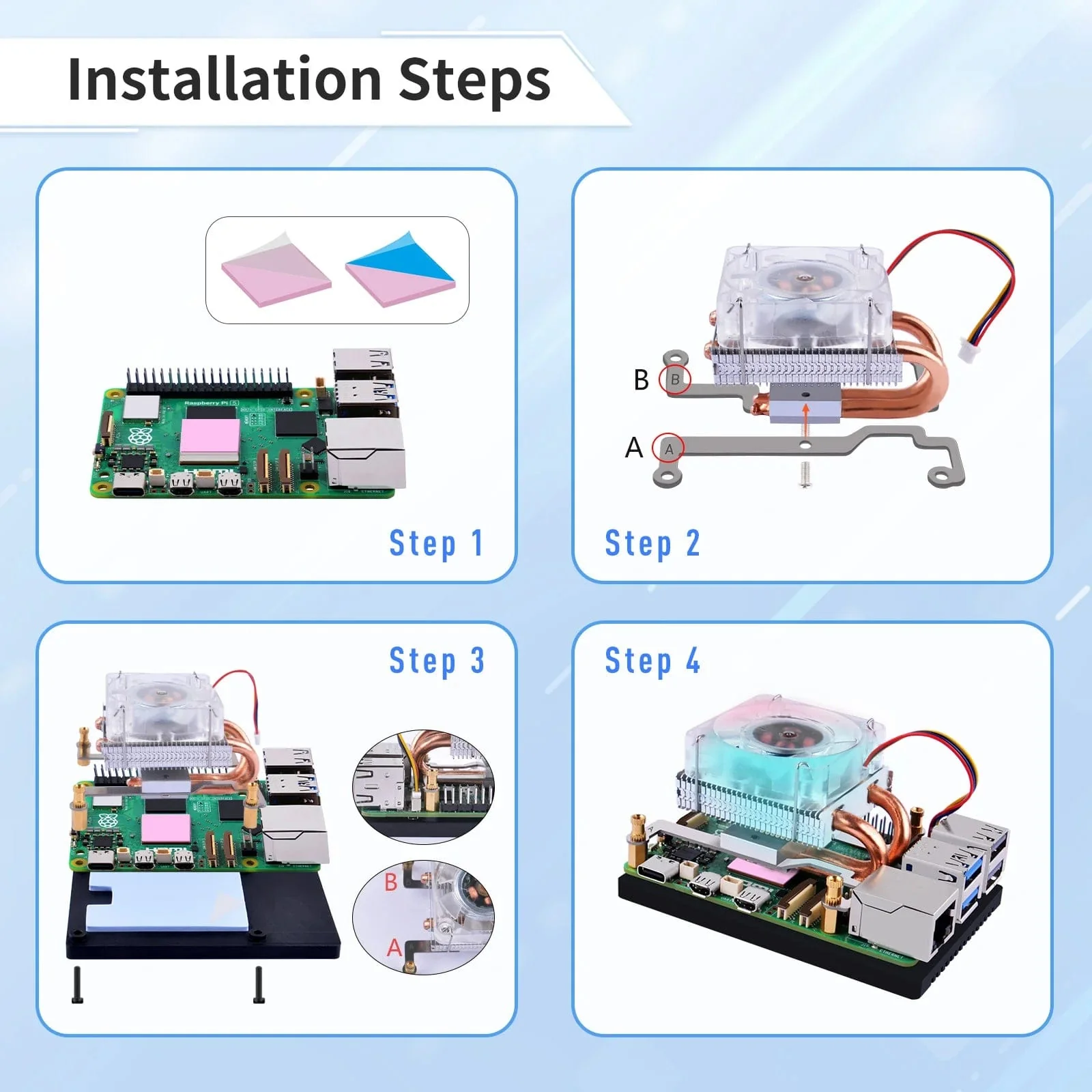 Low-Profile ICE Tower CPU Cooler for Raspberry Pi 5 - Image 6
