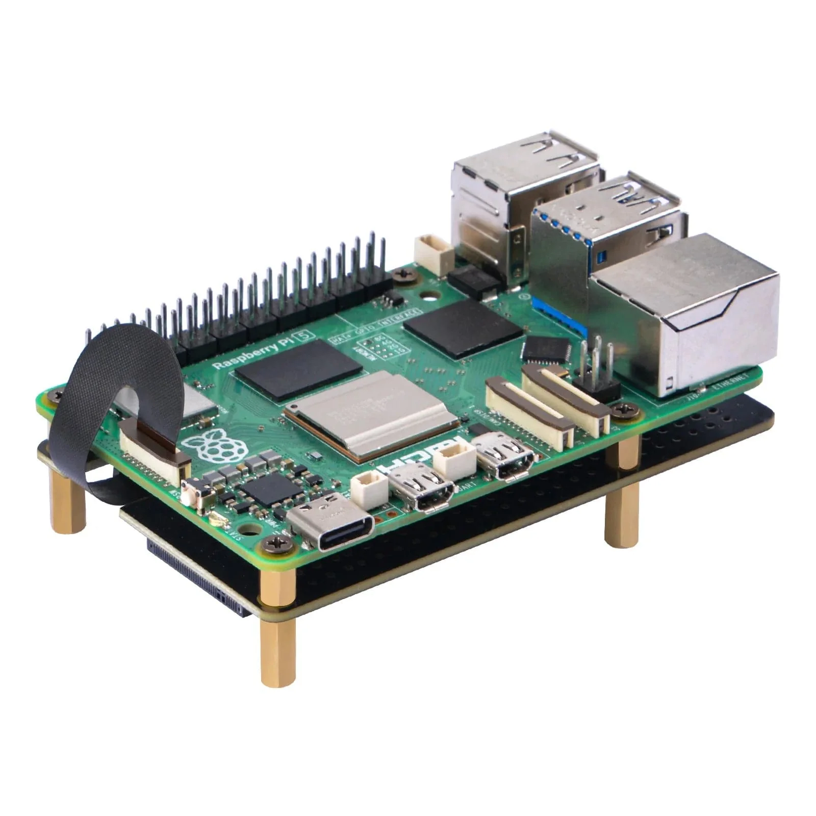 M.2 2280 NVMe PCIe Bottom for Raspberry Pi 5 (N07) - Image 2