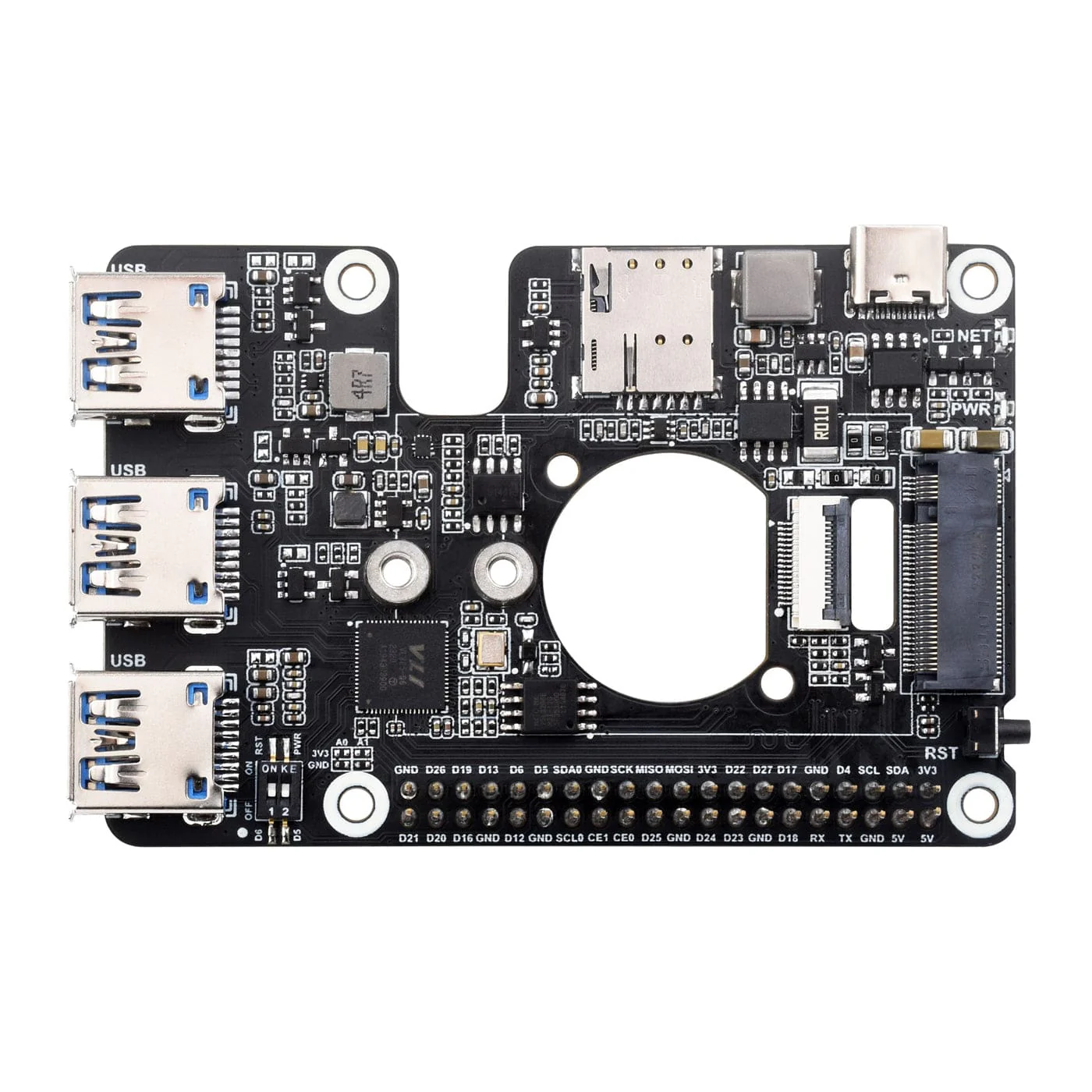 M.2 4G/5G USB 3.2 HAT for Raspberry Pi 5 - Image 3