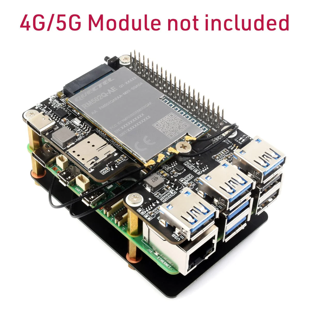 M.2 4G/5G USB 3.2 HAT for Raspberry Pi 5 - Image 6