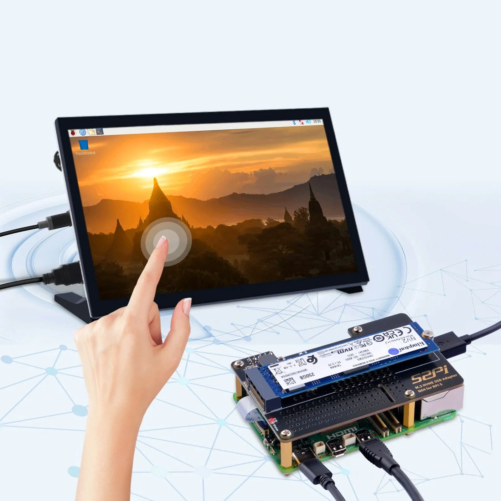 M.2 PCIe to 2280 NVMe Top Extension Adapter Board for Raspberry Pi 5 (N04) [Discontinued] - Image 5