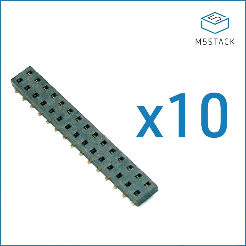 M5Stack 15-Pin 2.54mm M-BUS Header Socket Set - 10x Male + 10x Female - Image 3