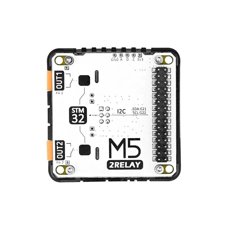 M5Stack 2-Channel AC Relay Module 13.2 (STM32F030) - Image 8