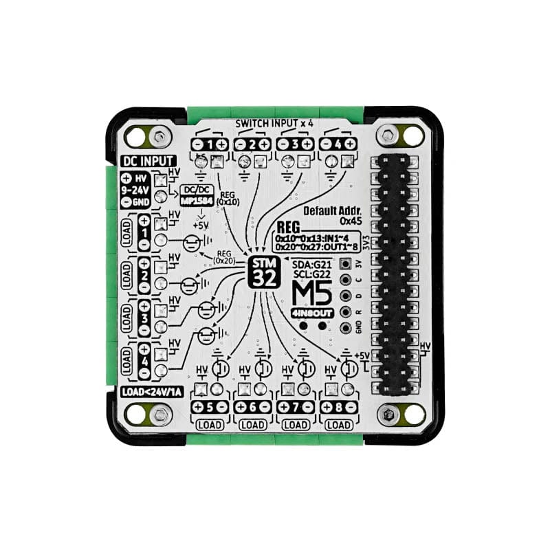 M5Stack 4IN8OUT Multi-channel DC Drive Module (STM32F030) - Image 8