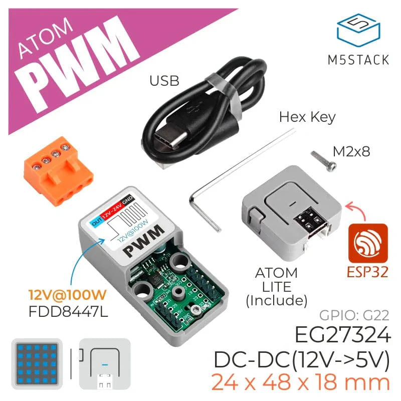 M5Stack ATOM PWM Kit (FDD8447L) [Discontinued] - Image 2