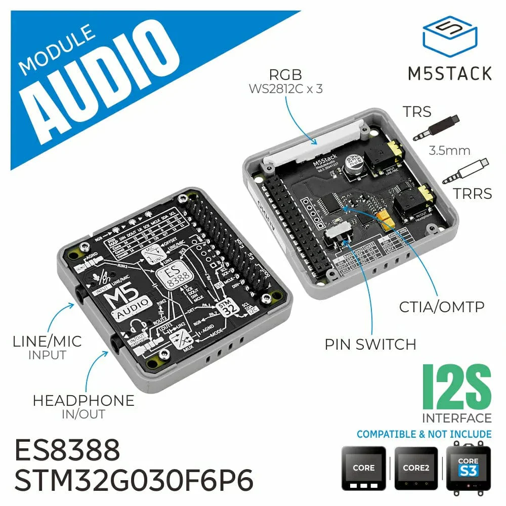 M5Stack Audio Module (STM32G030) - Image 2