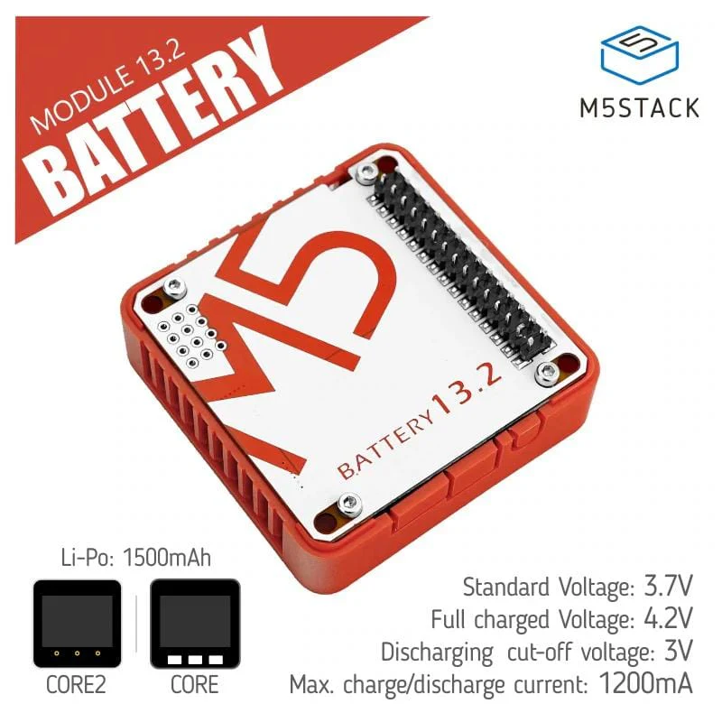 M5Stack Battery Module 13.2 (1500mAh) - Image 2