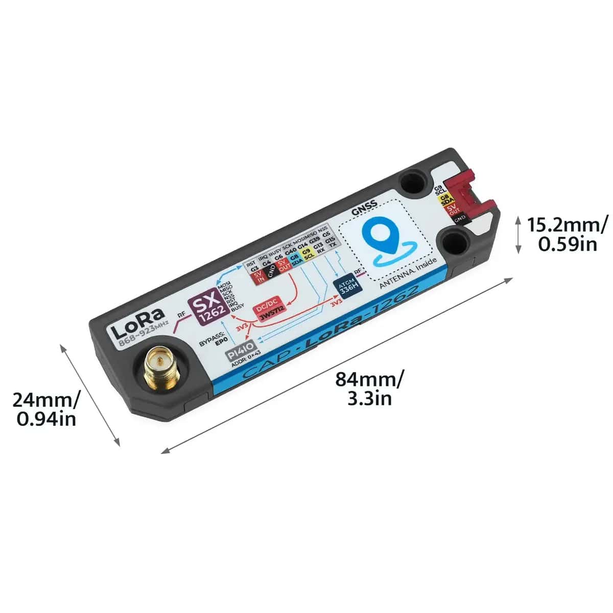 M5Stack Cap LoRa 1262 for Cardputer Adv (LoRa + GNSS) - Image 11