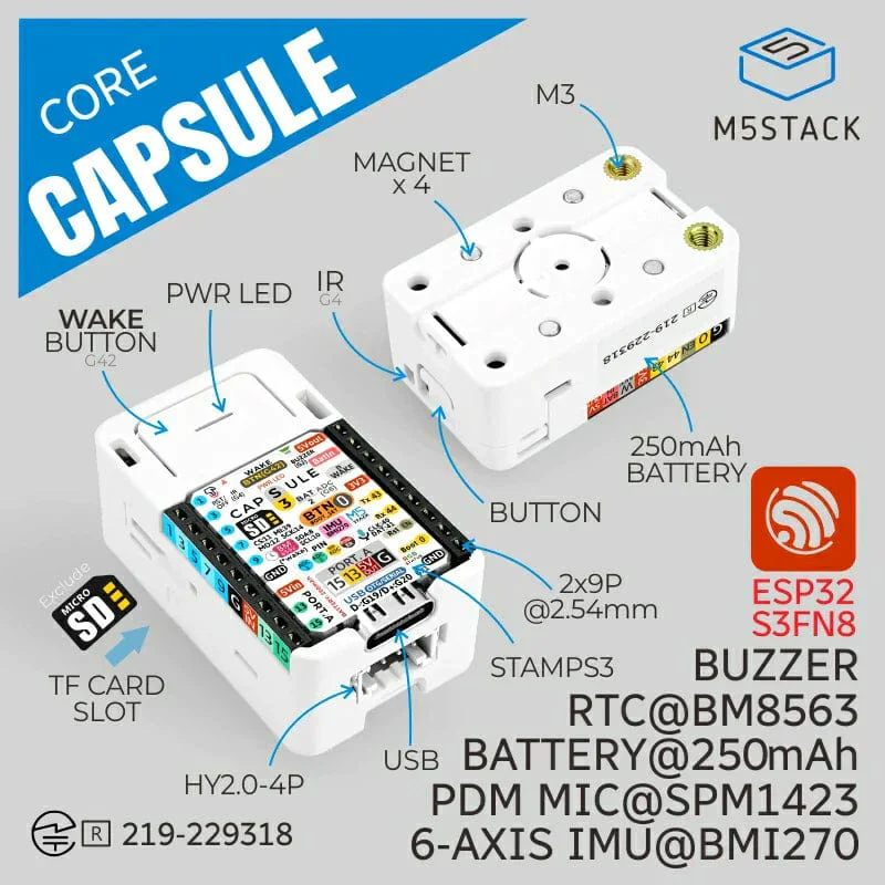 M5Stack Capsule Kit with M5StampS3 - Image 2