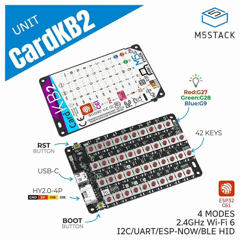M5Stack CardKB2 Keyboard Unit - Image 2