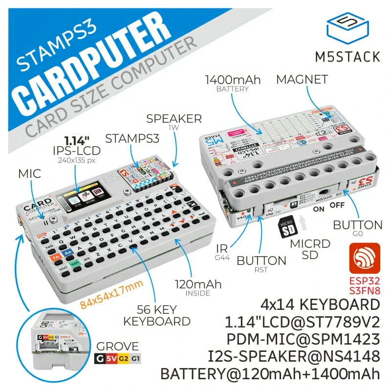 M5Stack Cardputer Kit with M5StampS3 [Discontinued] - Image 2