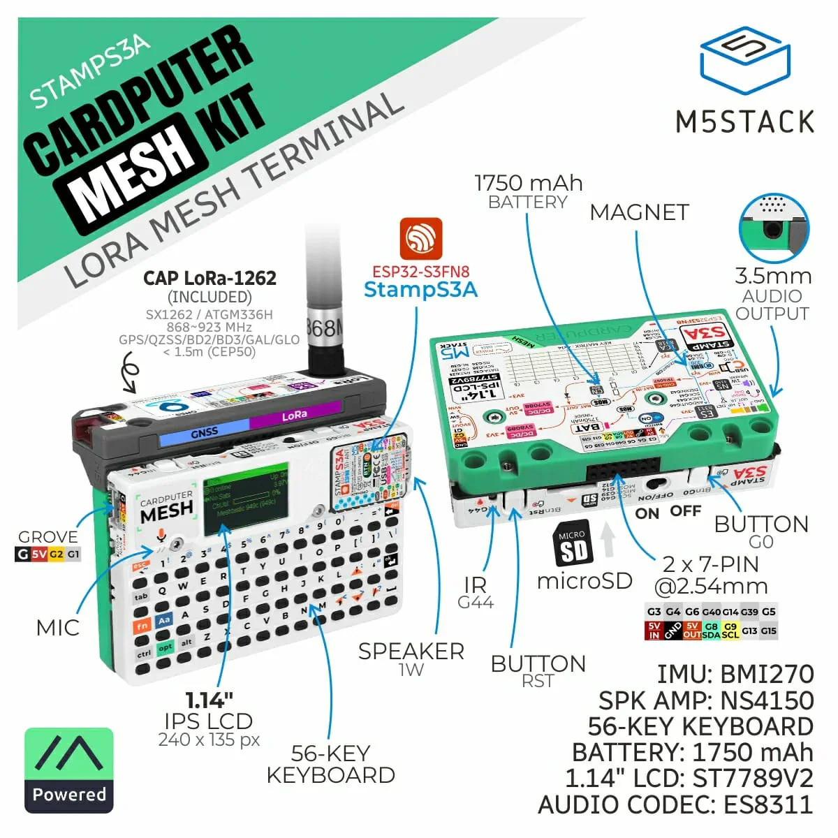 M5Stack Cardputer Mesh Kit for Meshtastic - Image 2