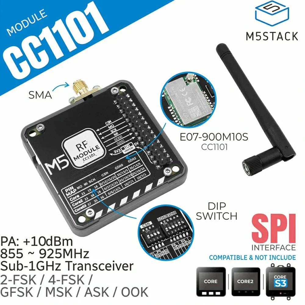 M5Stack CC1101 Module (855-925MHz) - Image 2