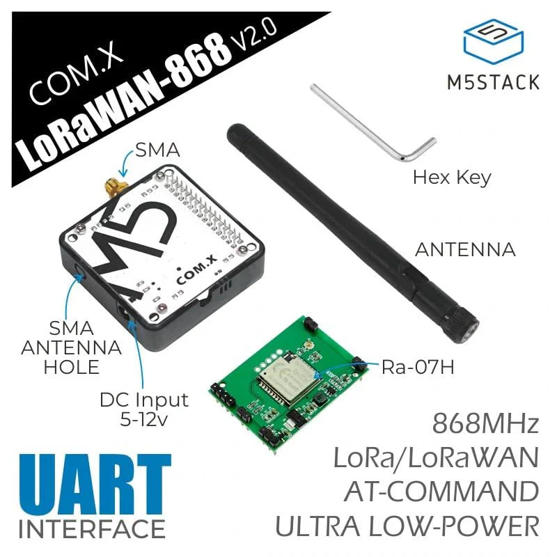 M5Stack COM.LoRaWAN Module 868MHz V2.0 (ASR6501) [Discontinued] - Image 2