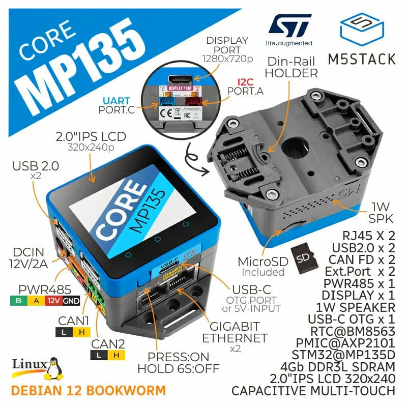 M5Stack CoreMP135 - Image 2