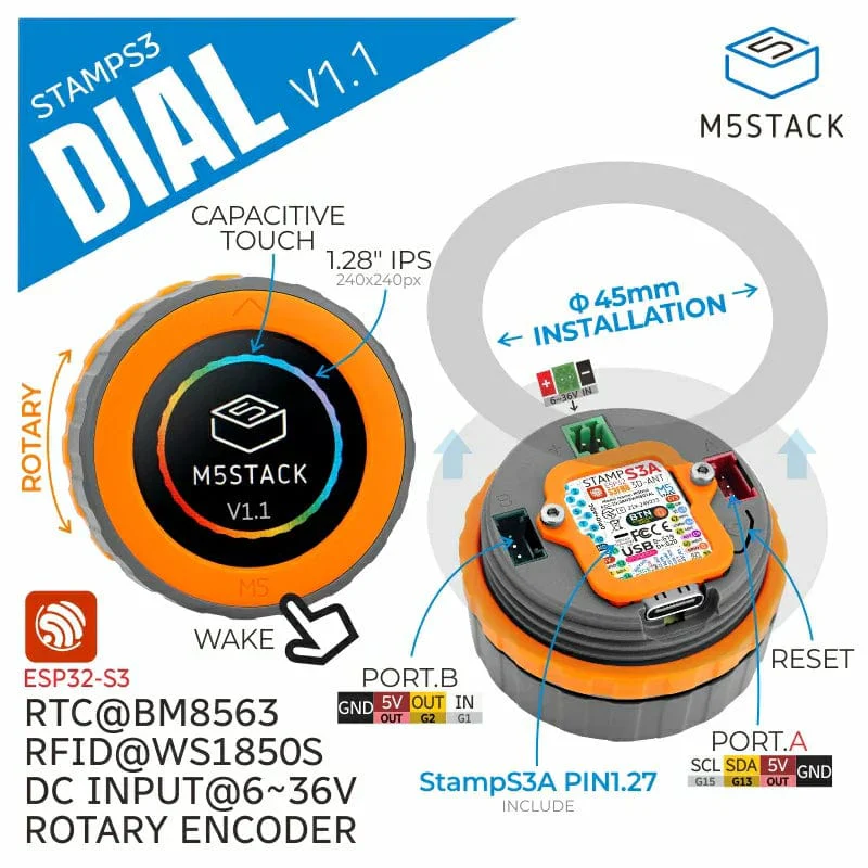 M5Stack Dial v1.1 - Image 2