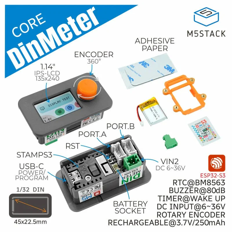 M5Stack Din Meter with M5StampS3 [Discontinued] - Image 2